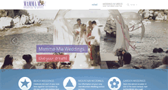 Desktop Screenshot of mammamia-weddings.co.uk